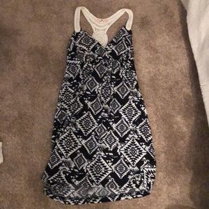 Black and white Aztec print dress